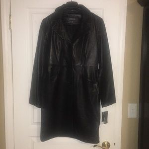 New Women’s Kenneth Cole Genuine Leather Jacket